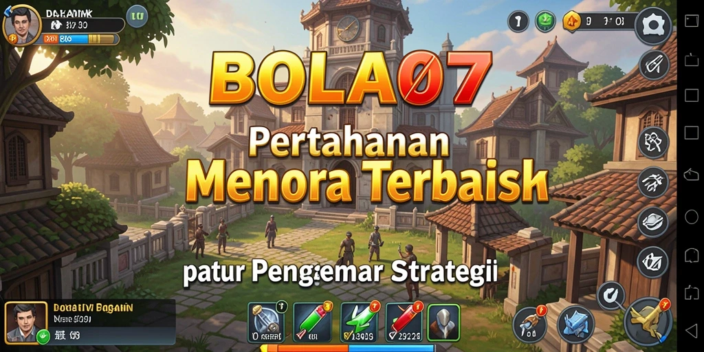 Gameplay BOLA07 yang menegangkan di Tower Defense.