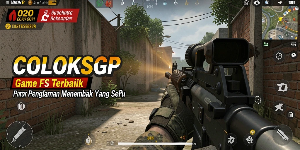 Tampilan gameplay yang mendebarkan dari COLOKSGP dengan aksi tembak-menembak.