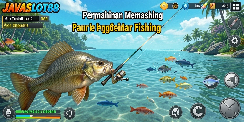 Tangkapan ikan yang spektakuler dalam gameplay JAVASLOT88.