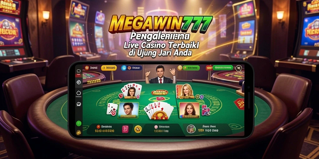 Tampilan gameplay Live Casino MEGAWIN777 yang mengesankan dan interaktif.