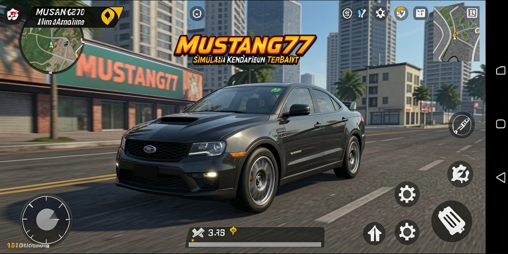 Gameplay menarik dan mendebarkan dalam MUSTANG77.