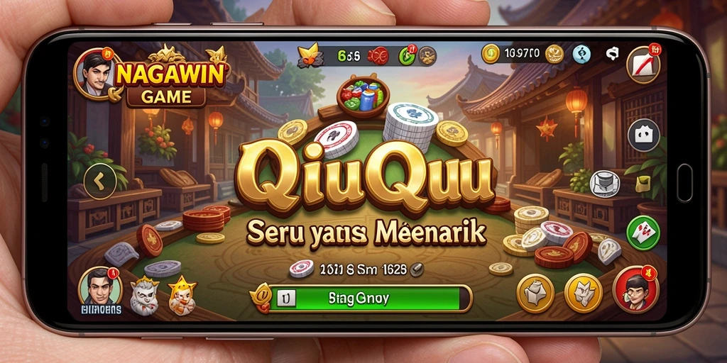 Tampilan gameplay QiuQiu yang menarik di NAGAWIN.