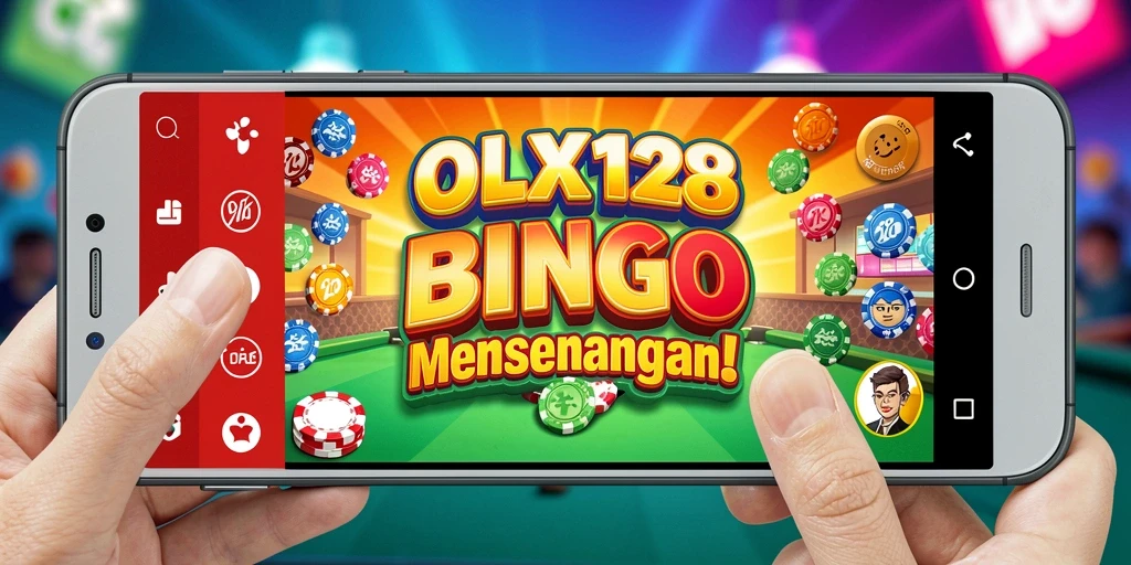 Tampilan utama OLX128 dengan gameplay Bingo yang seru dan interaktif.