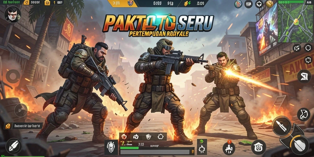 Gameplay PAKTOTO yang mendebarkan dalam pertempuran Battle Royale.
