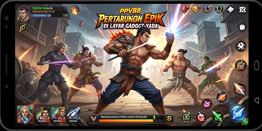 Gameplay pertarungan seru di PPV88 dengan karakter unik.