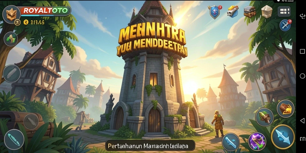 Gameplay seru dari ROYALTOTO yang mengandalkan strategi Tower Defense.