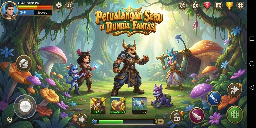 Tampilan gameplay petualangan yang mendebarkan di RR44.