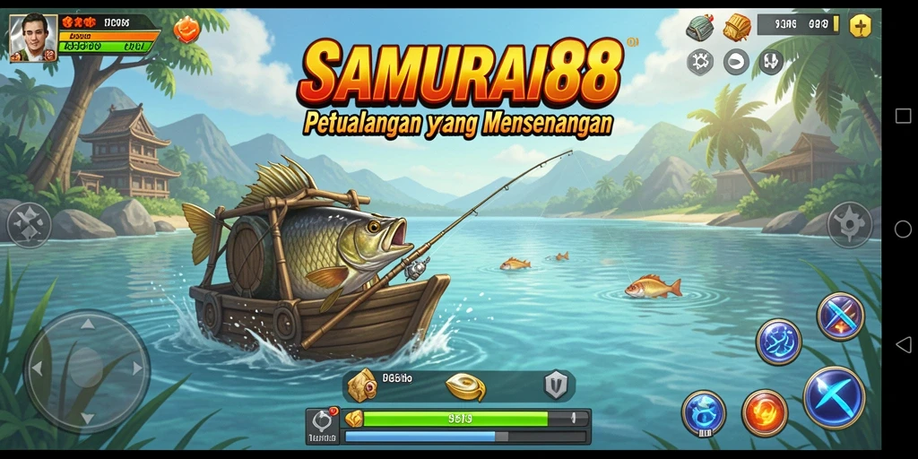 Gameplay menarik <strong>SAMURAI88</strong> yang menampilkan aksi memancing yang seru.