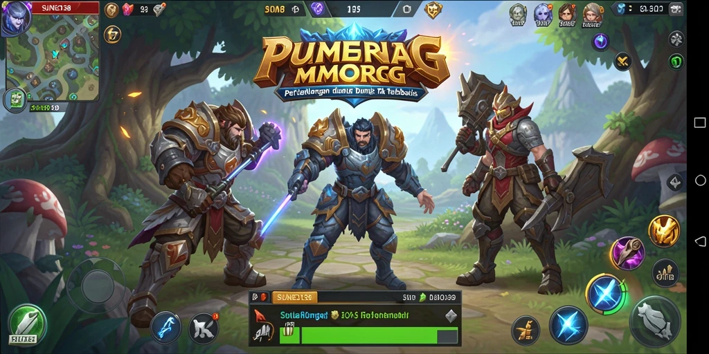 Tangkapan layar dari gameplay inti SUNEO138 yang menunjukkan pertempuran epik di dunia MMORPG.