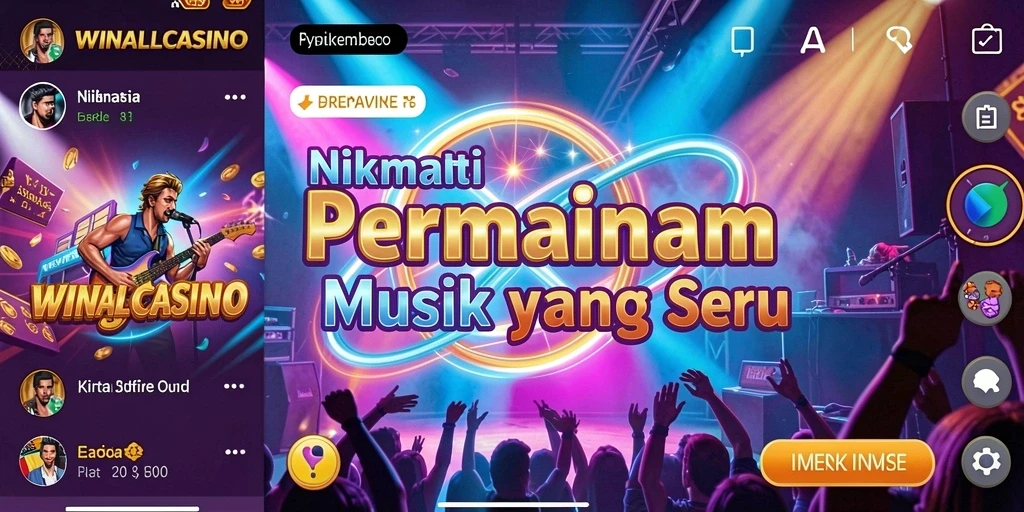 Tampilan gameplay <strong>WINALLCASINO</strong> yang penuh warna dan dinamis.
