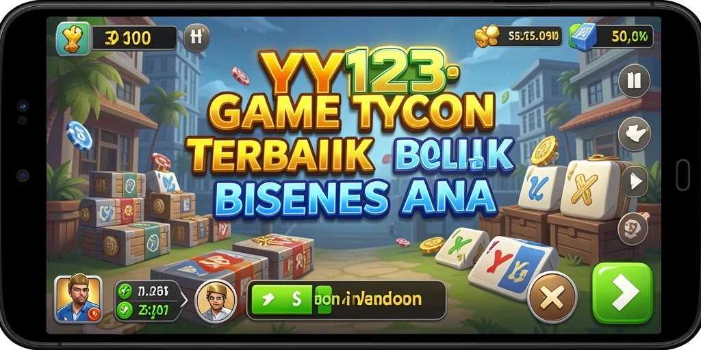 Screenshot YY123 menunjukkan gamers membangun kerajaan bisnis yang sukses.